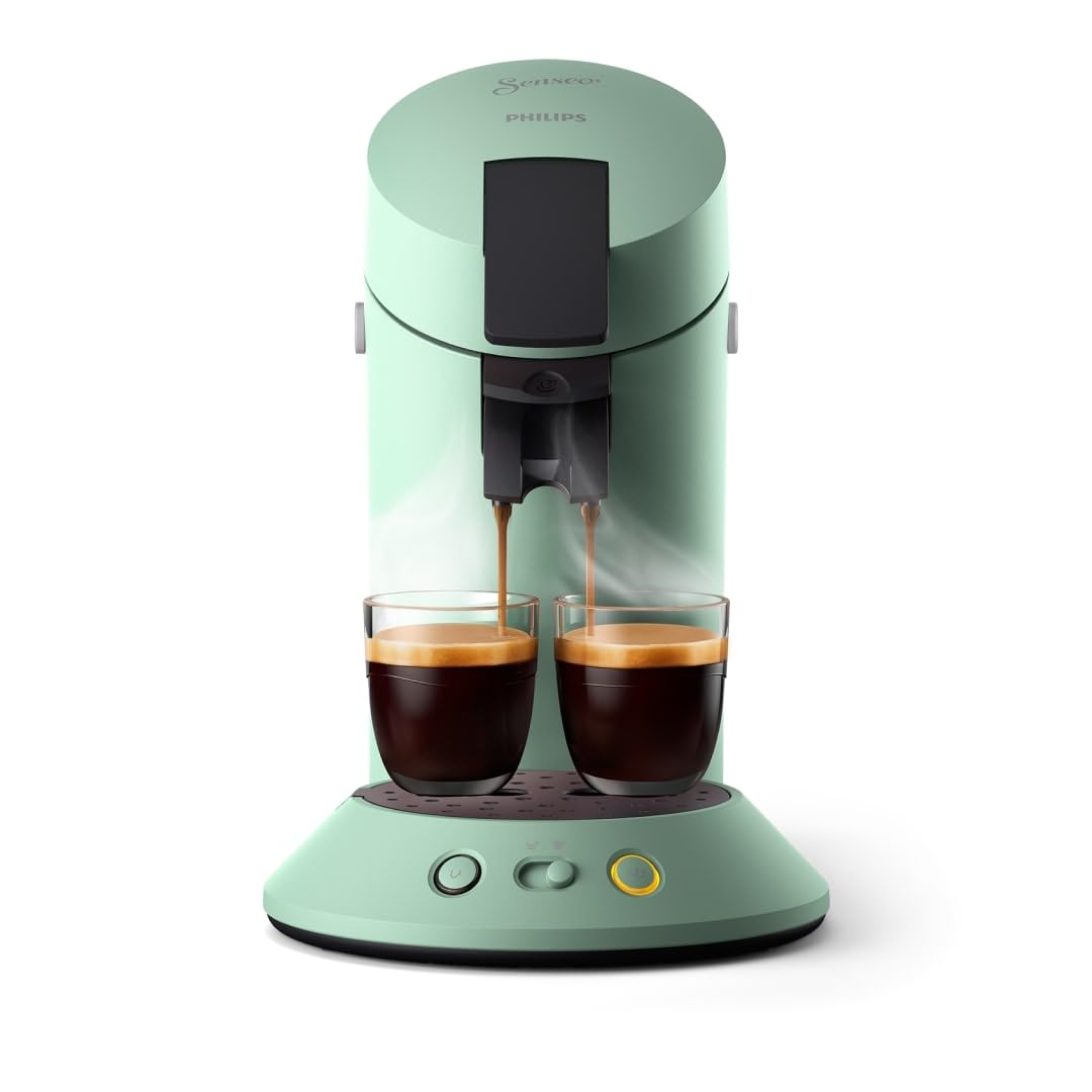 SENSEO Original Plus Machine à Café à Dosettes Vert Désert CSA210/80