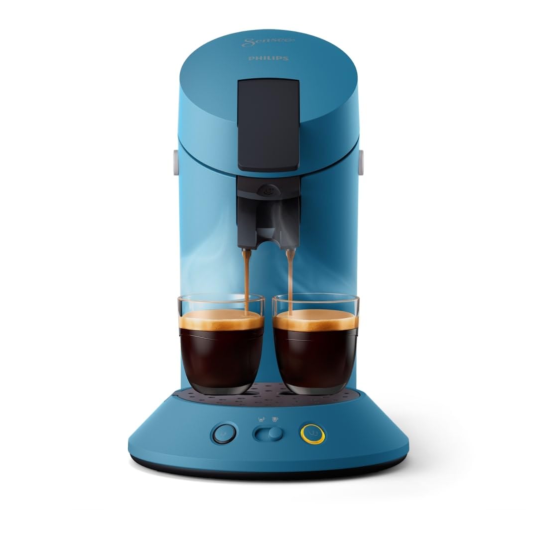 SENSEO Original Plus Machine à Café à Dosettes Bleu Paon CSA210/00
