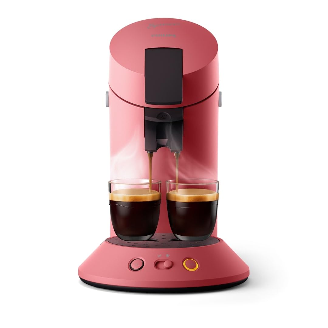 SENSEO Original Plus Machine à Café à Dosettes Rouge Tendre CSA210/35