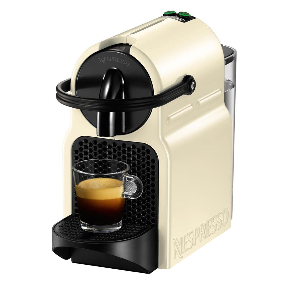 Machine à Café Inissia Automatique à Capsules Blanc Crème 19 Bars 1260W
