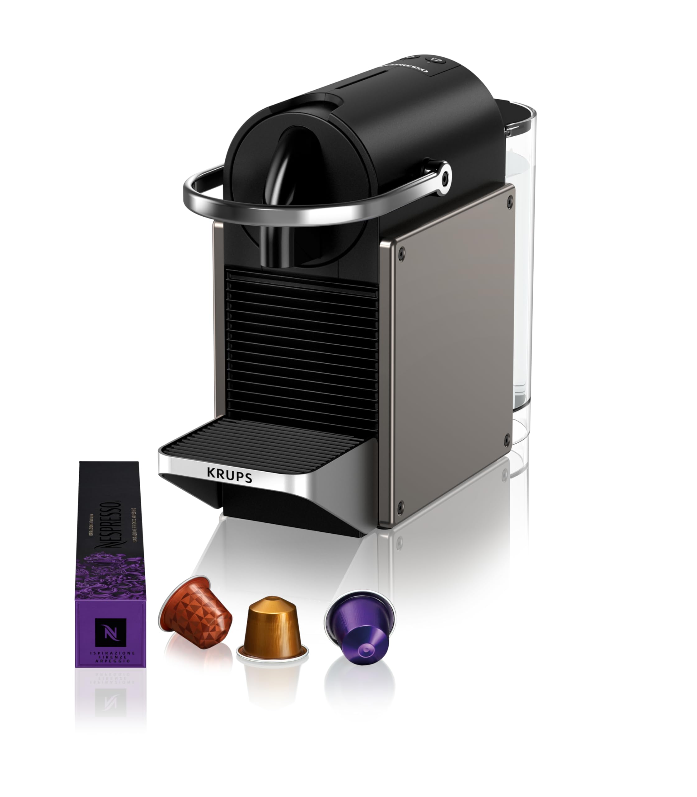 Machine à Café Pixie Titane à Capsules – Compacte & Recyclable