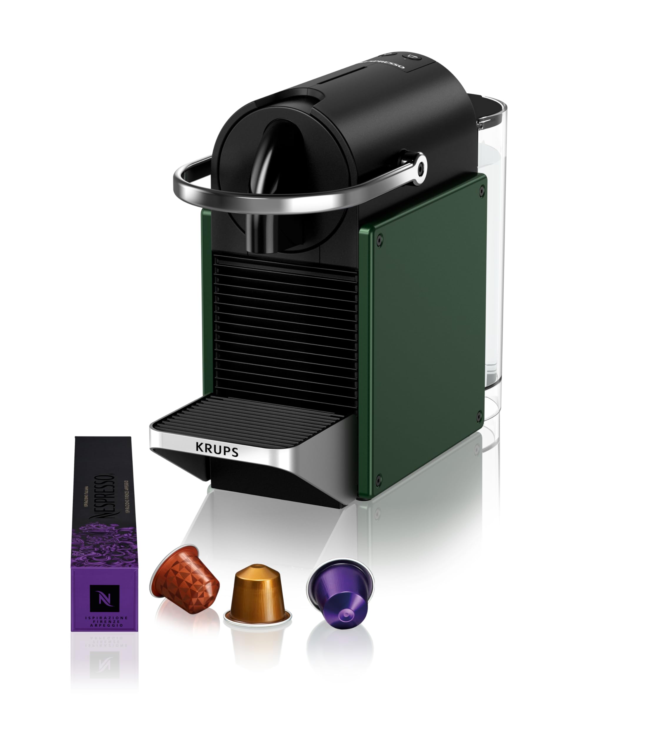 Machine à Café Pixie Vert Foncé à Capsules – Compacte & Recyclable
